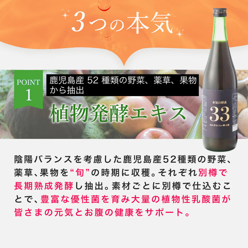 本気の酵素【スティックタイプ】10ml×9包入り