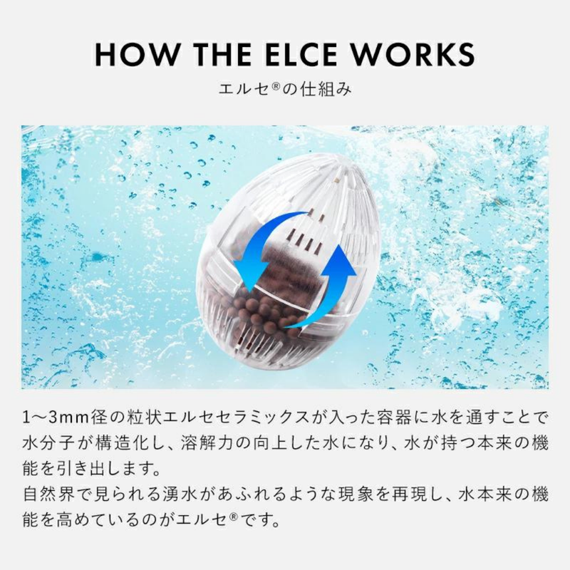 携帯活水器「エルセの実」活水用セラミックボール2個入