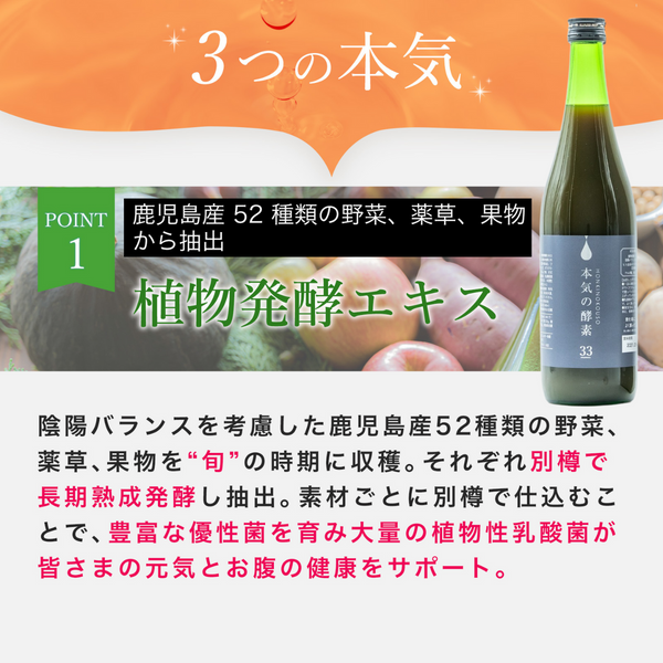 本気の酵素（ワクワク定期便2本）